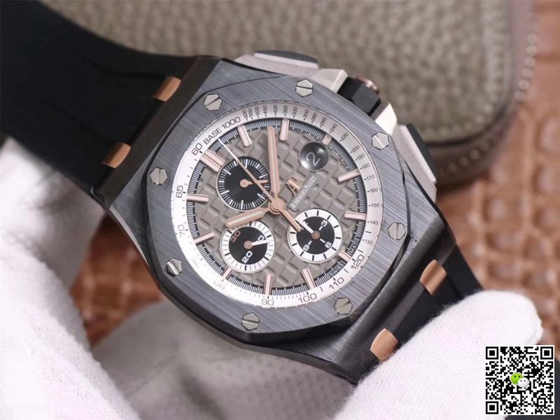 Replica Audemars P1g*et Royal Oak Offshore 26415CE.OO.A002CA.01 1:1 Best Edition JF Factory Black Ceramic Swiss ETA7750