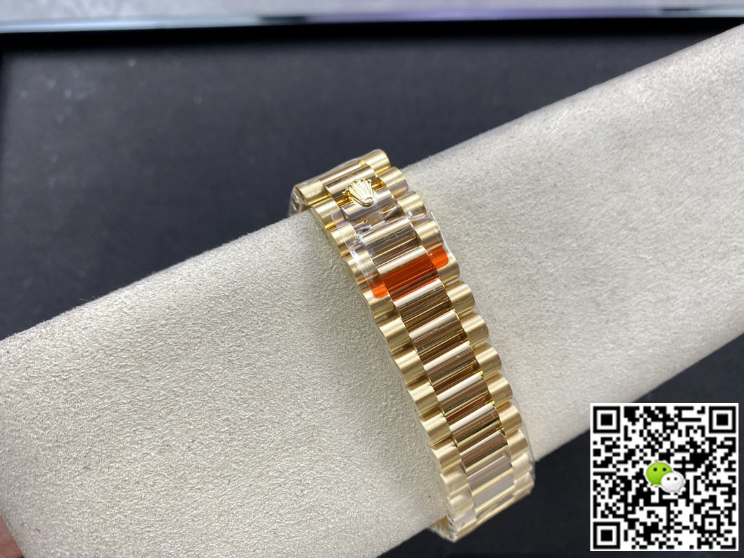 Replica R01ex Day Date M128348RBR-0005 1:1 Best Edition EW Factory Yellow Gold