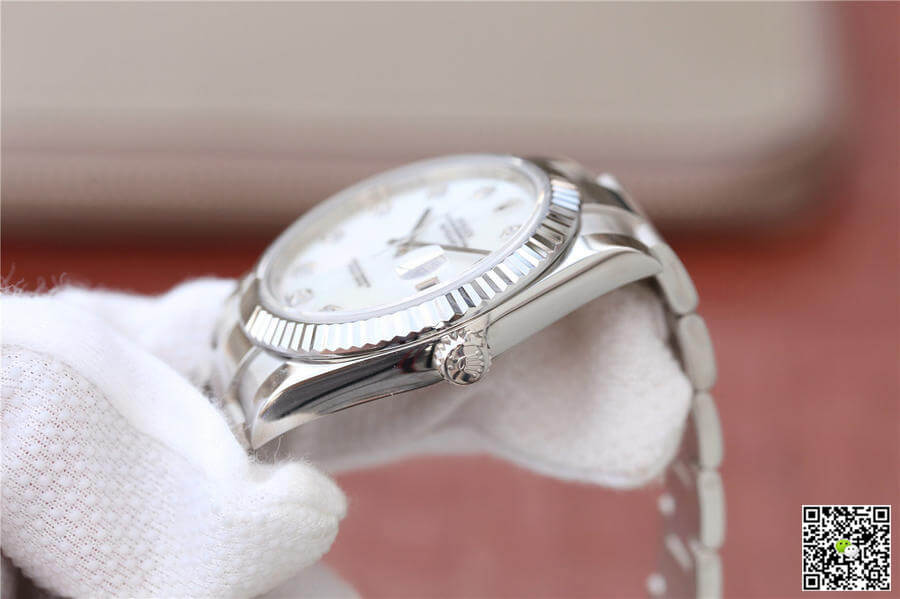 Replica R01ex Datejust M126334-0019 1:1 Best Edition EW Factory White Mother-Of-Pearl Dial