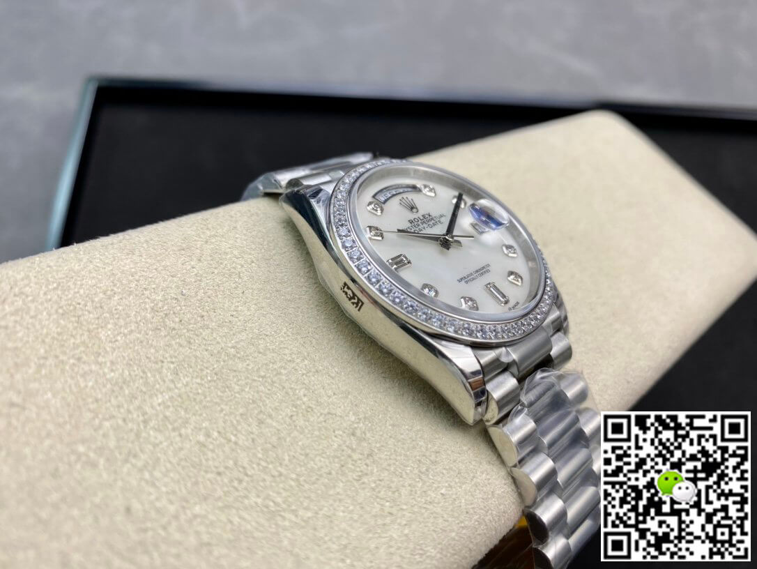 Replica R01ex Day Date 128396TBR-0005 1:1 Best Edition EW Factory Fritillary Dial