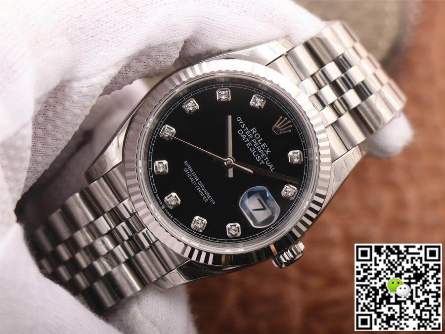 Replica R01ex Datejust M126234-0027 1:1 Best Edition EW Factory Black Dial