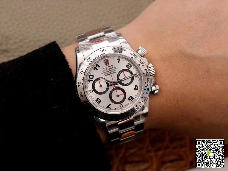 R01ex Daytona Replica Cosmograph 116509-78599 1:1 Best Edition Noob Factory White Dial Swiss ETA4130