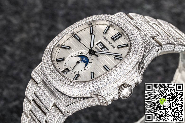 Replica Pat*k Phi1i*pe Nautilus 5726 1:1 Best Edition R8 Factory Gypsophila D1am0nd White Dial