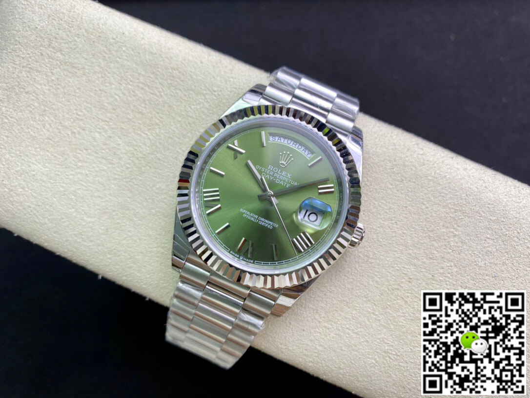 Replica R01ex Day Date M228239-0033 1:1 Best Edition EW Factory Olive Green Dial