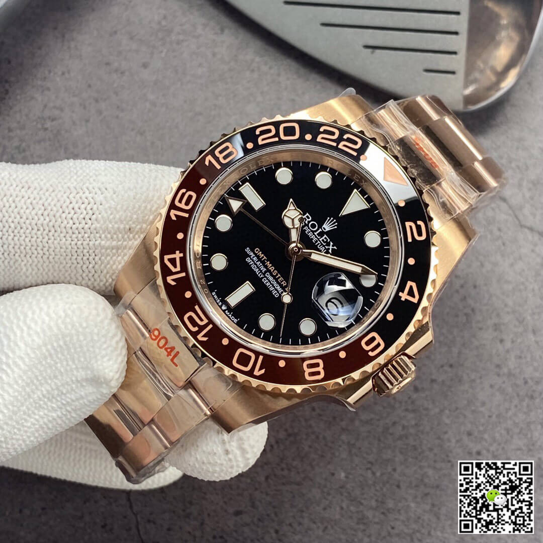 Replica R01ex GMT Master II 126715CHNR-0001 1:1 Best Edition GM Factory Rose Gold