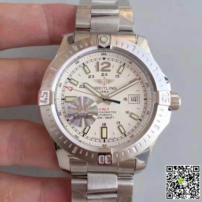 Replica Breitling Colt Automatic A7438811/G792/173A GF Factory 1:1 Best Edition Swiss ETA2824-2 White Dial