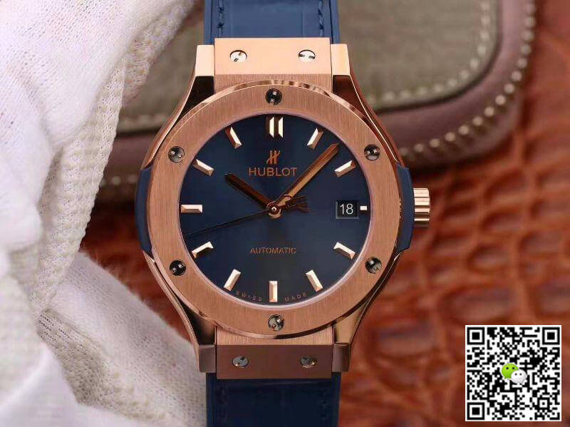 Hublot Replica Classic Fusion 511.OX.7180.LR JJ Factory Men Watches 1:1 Best Edition Swiss ETA2892 Blue Dial