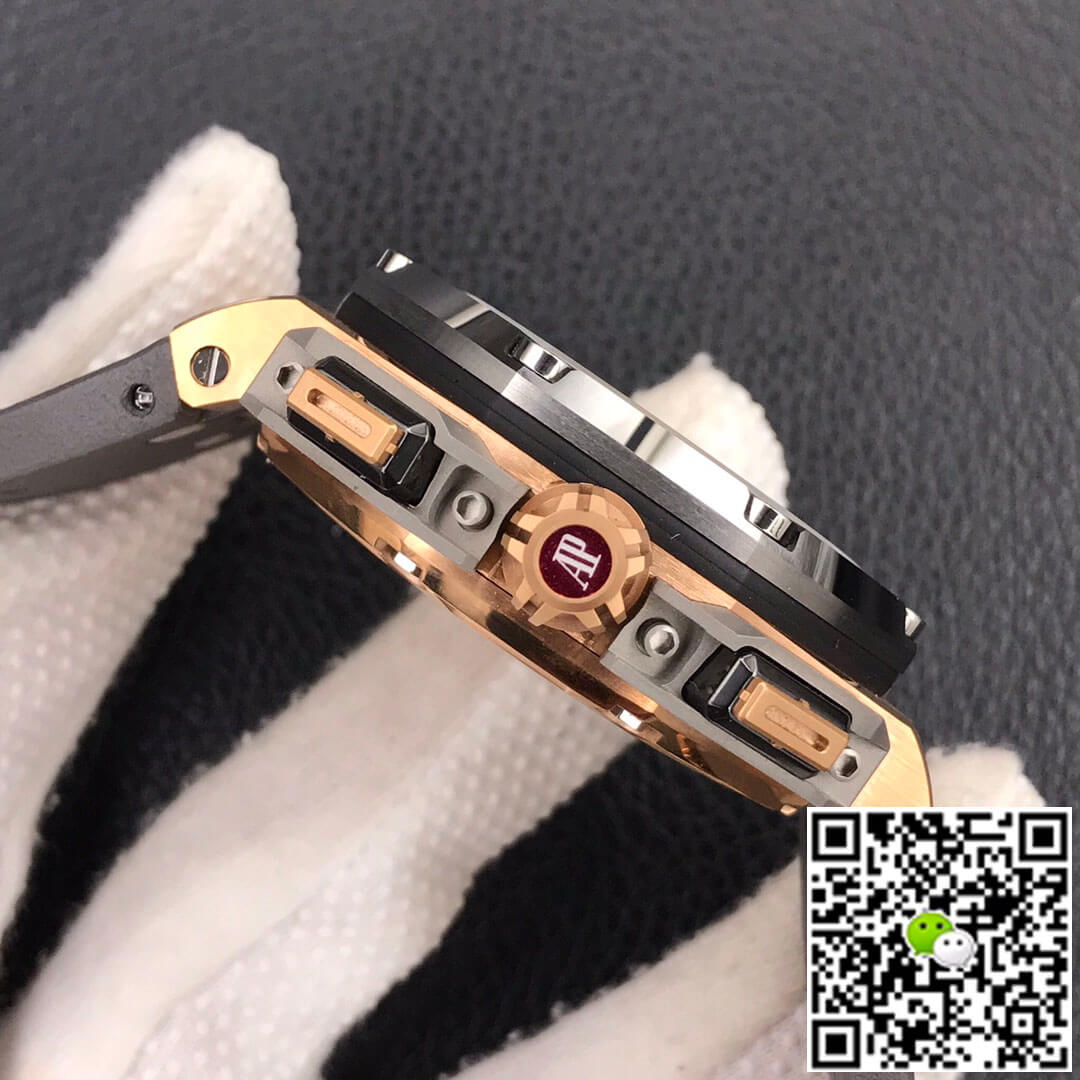 Replica Audemars P1g*et Royal Oak Offshore 26568OM.OO.A004CA.01 1:1 Best Edition JF Factory Rose Gold