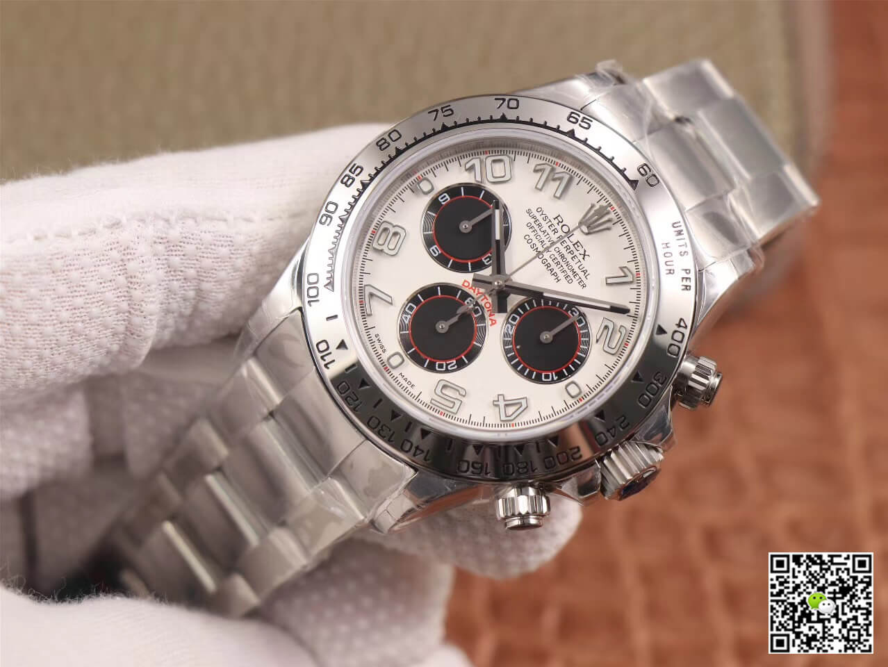 Replica R01ex Daytona Cosmograph 116509 1:1 Best Edition JH Factory 18K White Gold
