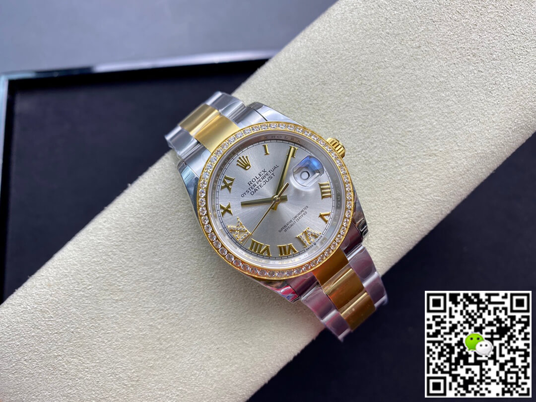 Replica R01ex Datejust M126283RBR-0018 1:1 Best Edition EW Factory Silver Dial