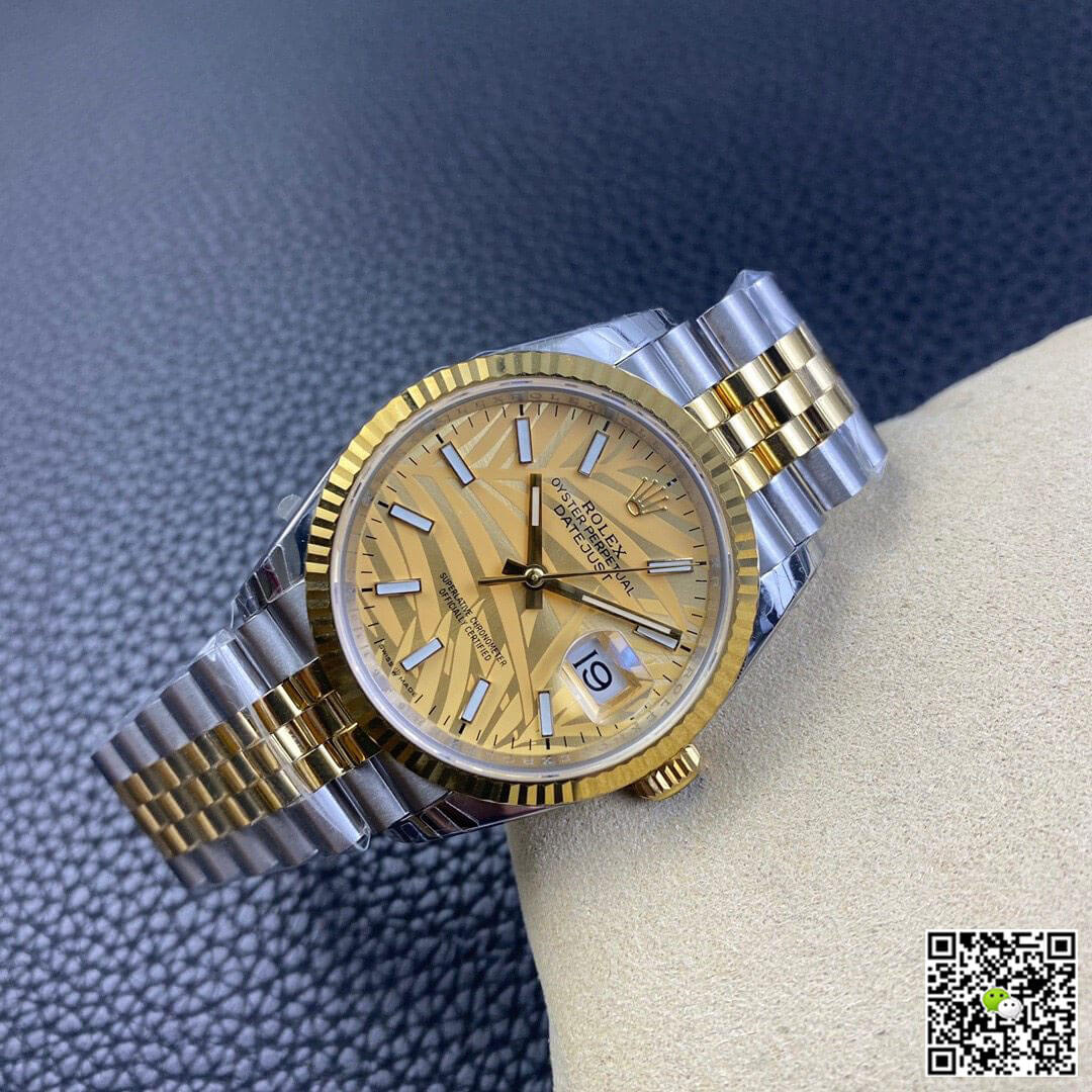 Replica R01ex Datejust M126233-0037 1:1 Best Edition EW Factory Yellow Gold
