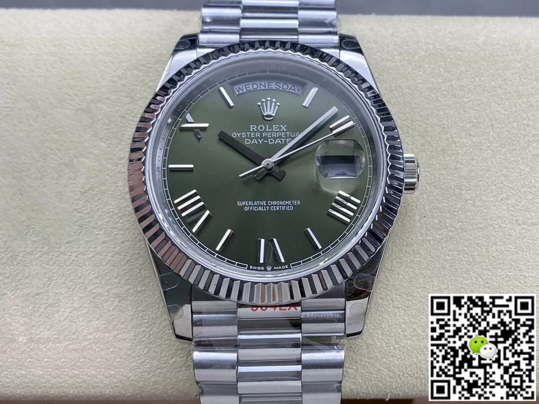 Replica R01ex Day Date M228236-0008 1:1 Best Edition GM Factory V2 Green Dial