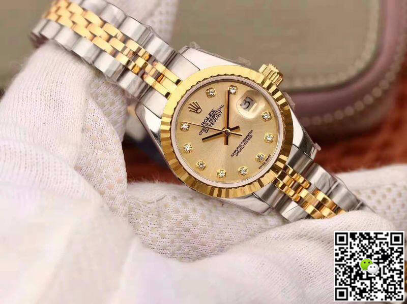 Replica R01ex Lady Datejust 28MM 1:1 Best Edition Swiss Original Imported NH05 Movement 18K Gold Dial