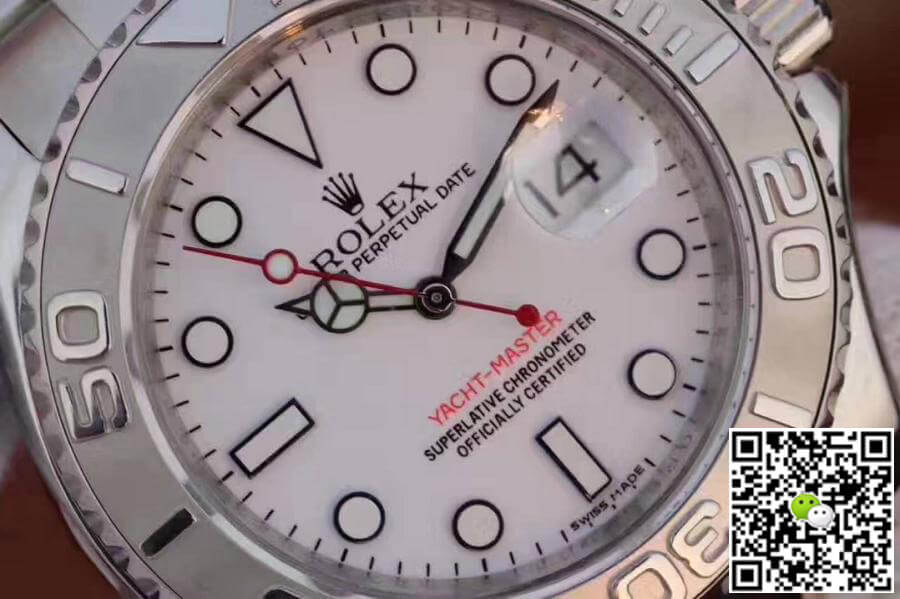 Replica R01ex Yacht-Master 40mm 116622 EW Factory 1:1 Best Edition Swiss ETA3135 White Dial