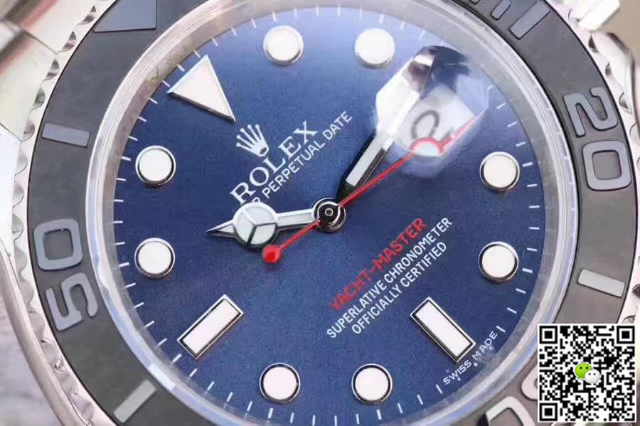 Replica R01ex Yacht-Master 116622LN EW Factory 1:1 Best Edition Swiss ETA3135 Blue Dial