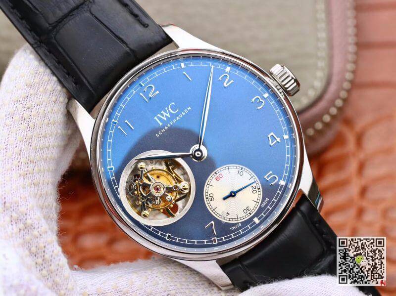 IWC Replica Portuguese Tourbillon IW546302 ZF Factory Men Watches 1:1 Best Edition Swiss Tourbillon Blue Dial