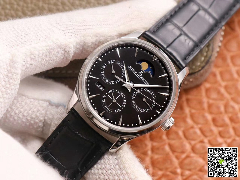 Replica Jaeger LeCoultre Master Ultra Thin 1308470 1:1 Best Edition V9 Factory Black Dial Swiss ETA868