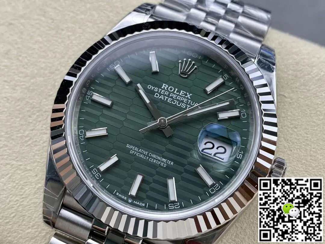 Replica R01ex Datejust M126334-0030 41MM 1:1 Best Edition VS Factory Green Dial