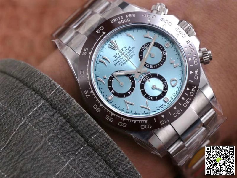 R01ex Daytona Replica M116506-0004 1:1 Best Edition Noob Factory Blue Dial Swiss ETA4130