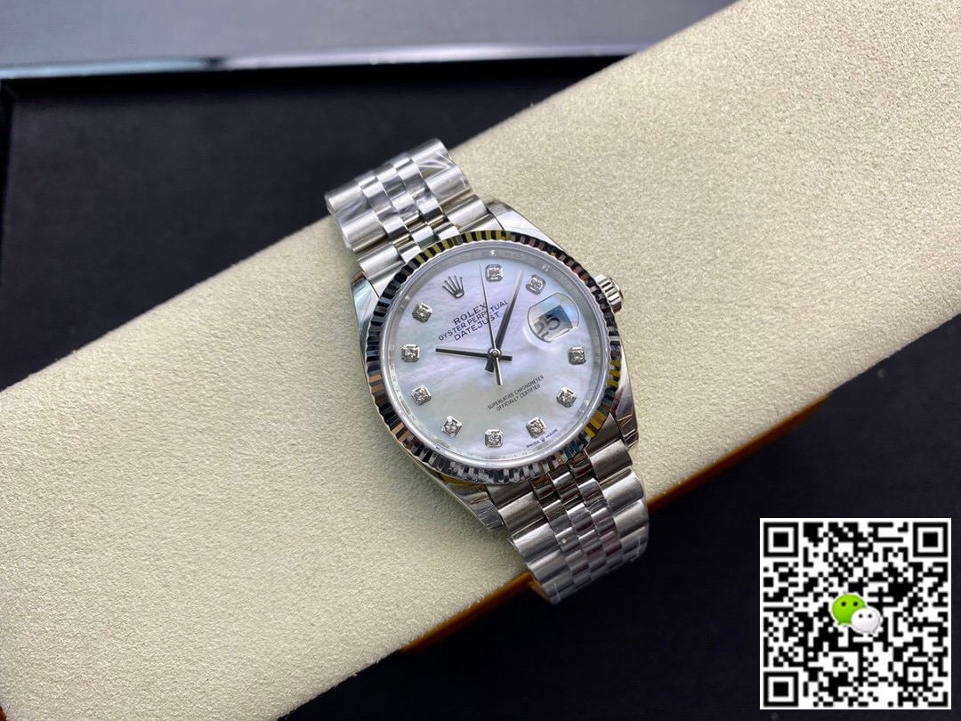 Replica R01ex Datejust 178384-NG-63160 31MM 1:1 Best Edition EW Factory Silvery White Dial