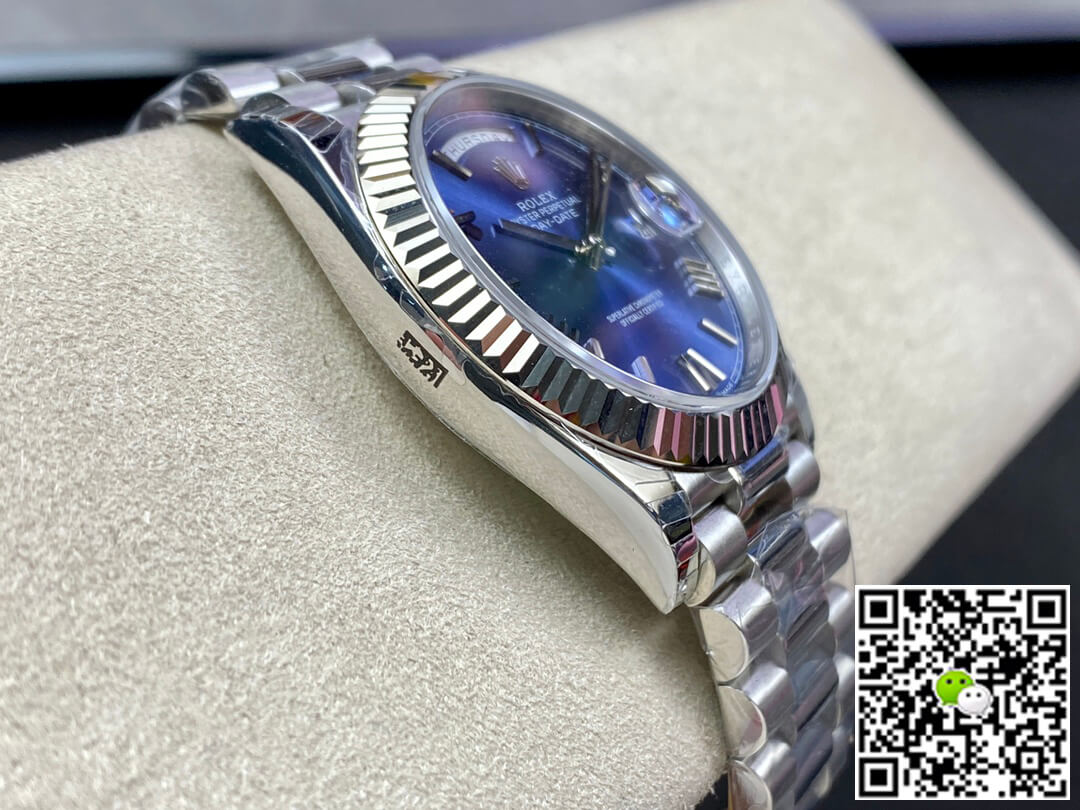 Replica R01ex Day Date M228236-0007 1:1 Best Edition EW Factory Blue Dial