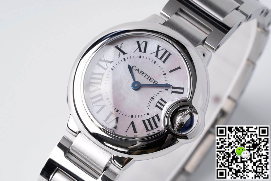 Replica Ballon Bleu De Ca*t1er 28MM 1:1 Best Edition AF Factory Mother-Of-Pearl Dial