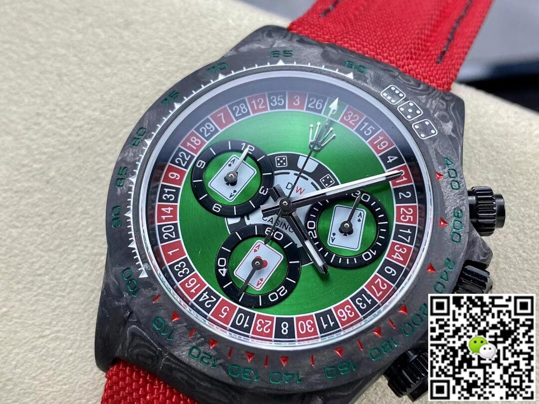 Replica R01ex Daytona Cosmograph Carbon Fiber Diw Custom Version 1:1 Best Edition Noob Factory Green Dial