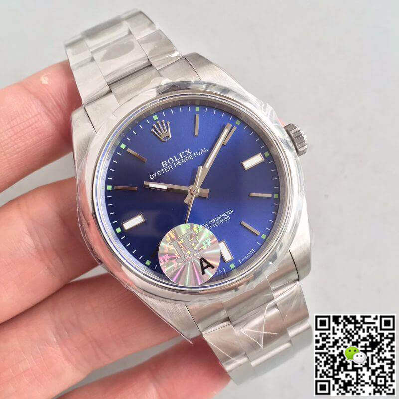 Replica R01ex Oyster Perpetual 39mm 114300 JF Factory 1:1 Best Edition Swiss ETA3132 Blue Dial