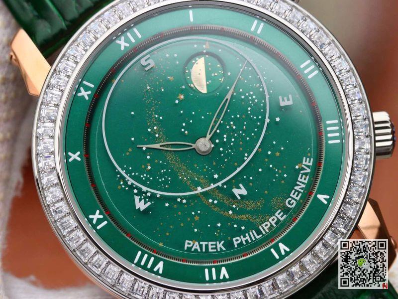 Replica Pat*k Phi1i*pe Grand Complications 5102PR TW factory 1:1 Best Edition Swiss ETA240 Green Color