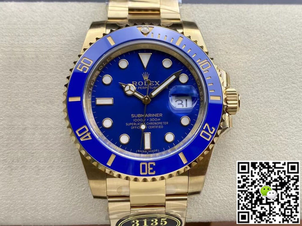 Replica R01ex Submariner M116618LB-0003 1:1 Best Edition Clean Factory Blue Dial