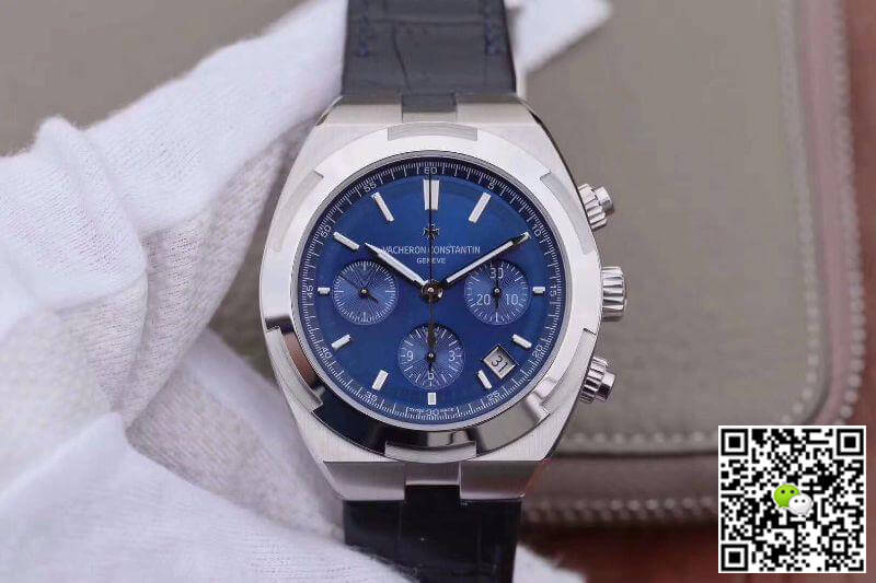 Vacheron C0nstan1n Replica Overseas 5500V/110A-B148 8F Factory 1:1 Best Edition Swiss ETA7750 Blue Dial