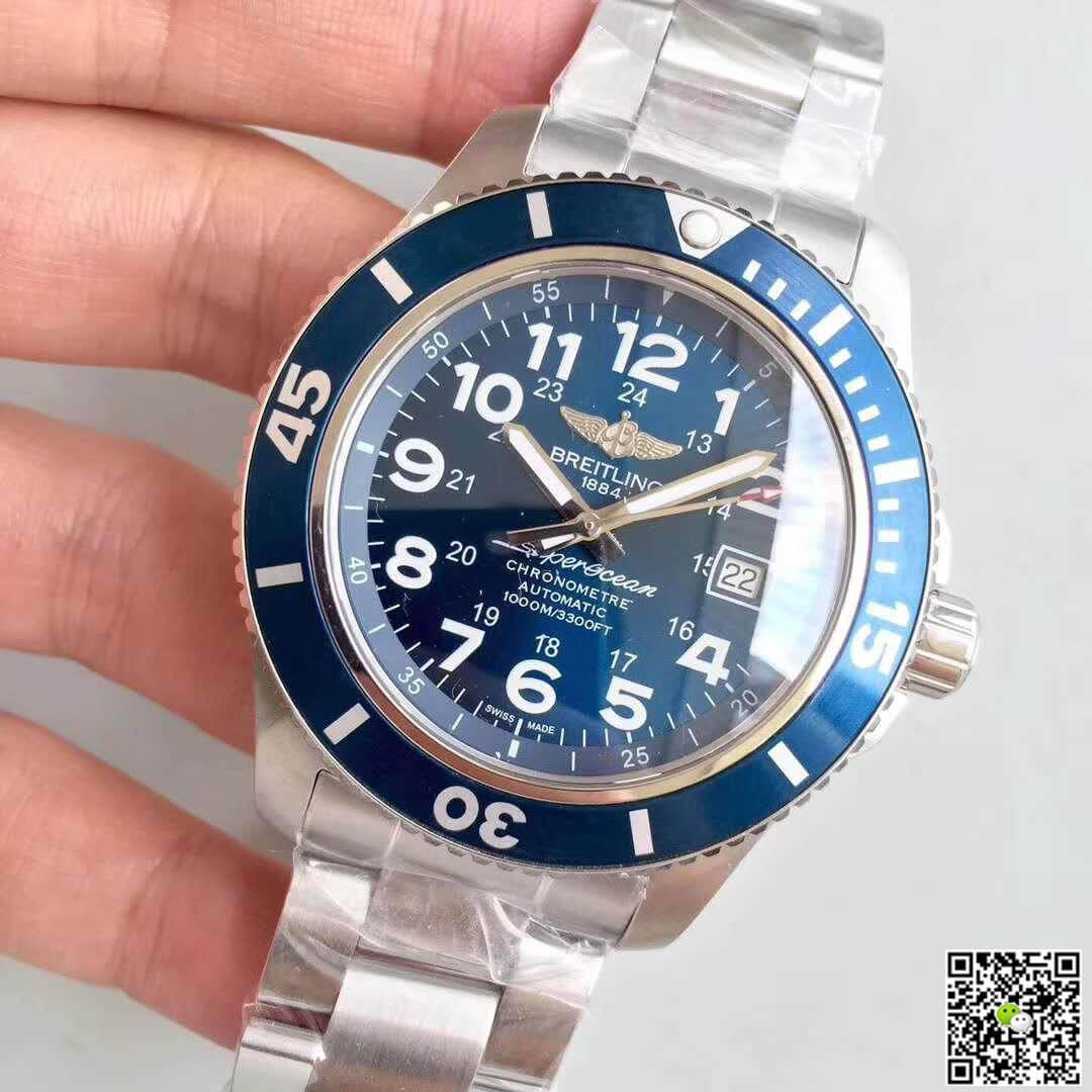 Breitling Replica S*perocean II A17392D7/BD68 GF Factory 1:1 Best Edition Swiss ETA2824 Blue Dial