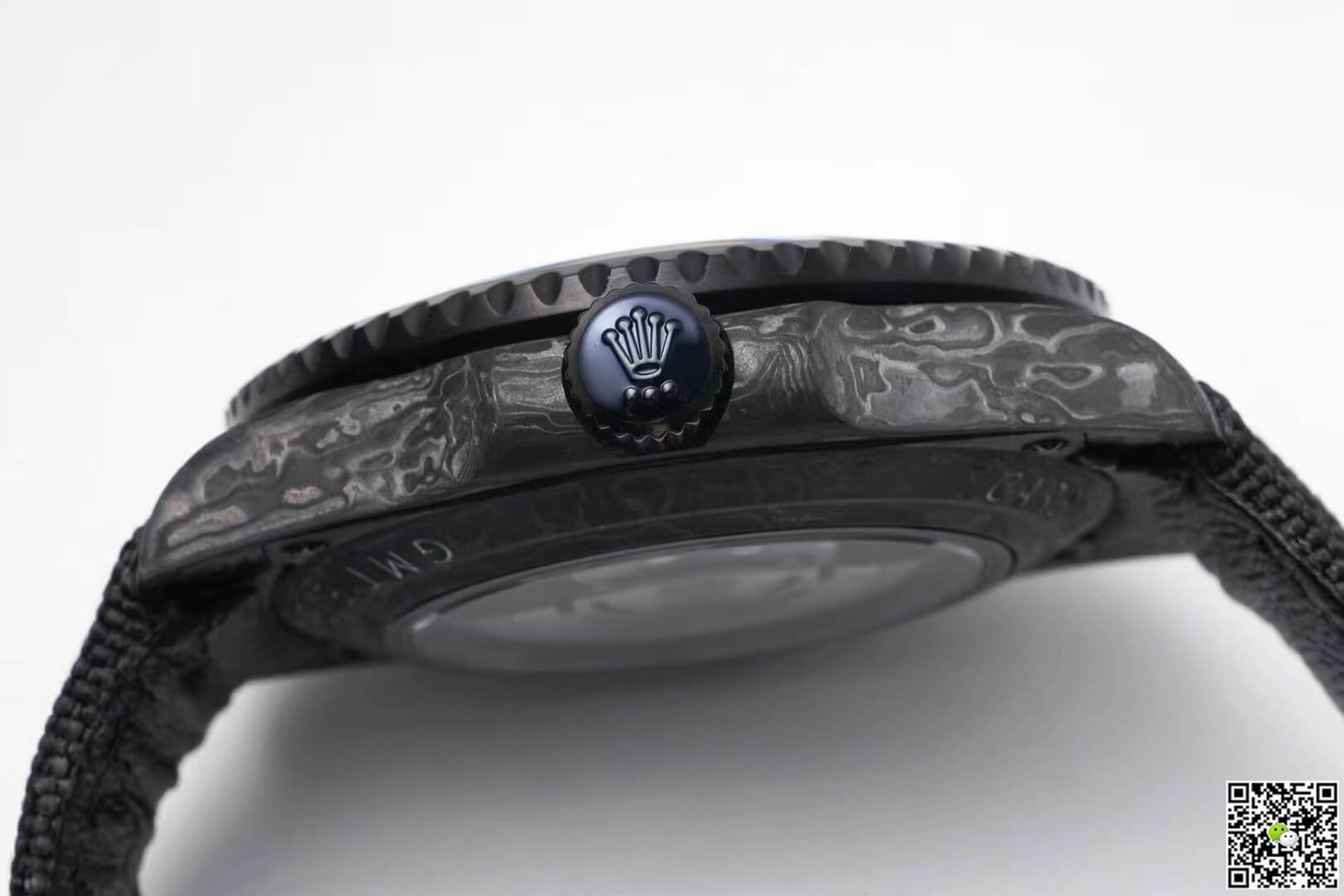 Replica R01ex GMT-MASTER II Diw 1:1 Best Edition Carbon Fiber Black Fabric Strap