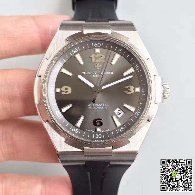Vacheron C0nstan1n Replica Overseas 47040/000W-9500 JJ Factory 1:1 Best Edition Swiss ETA9015 Grey dial
