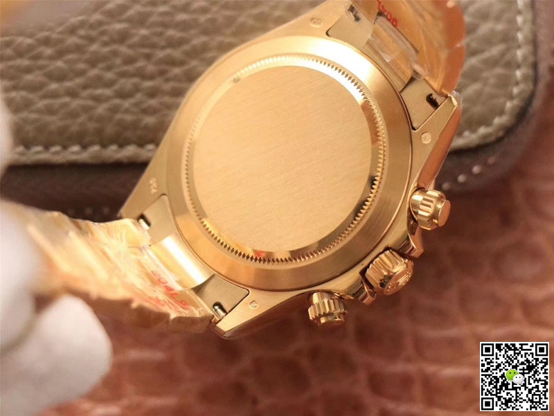 R01ex Daytona Replica Cosmograph M116508-0003 1:1 Best Edition Noob Factory Gold Dial Swiss ETA4130