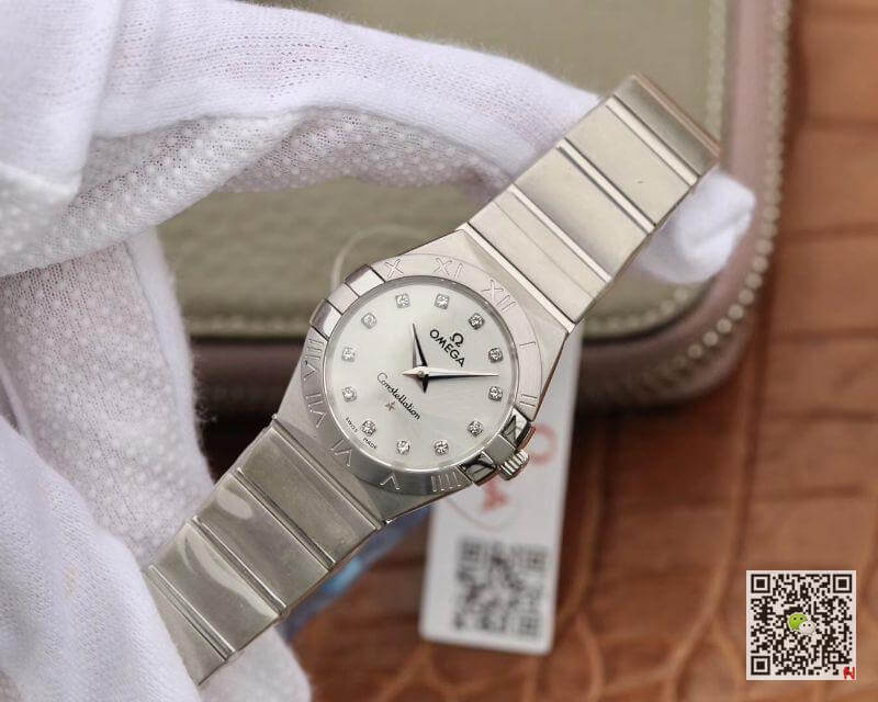 Replica 0me*ga Constellation 27mm Quartz Ladies 123.10.27.60.55.001 TW Factory 1:1 Best Edition Swiss Eta Quartz 1376