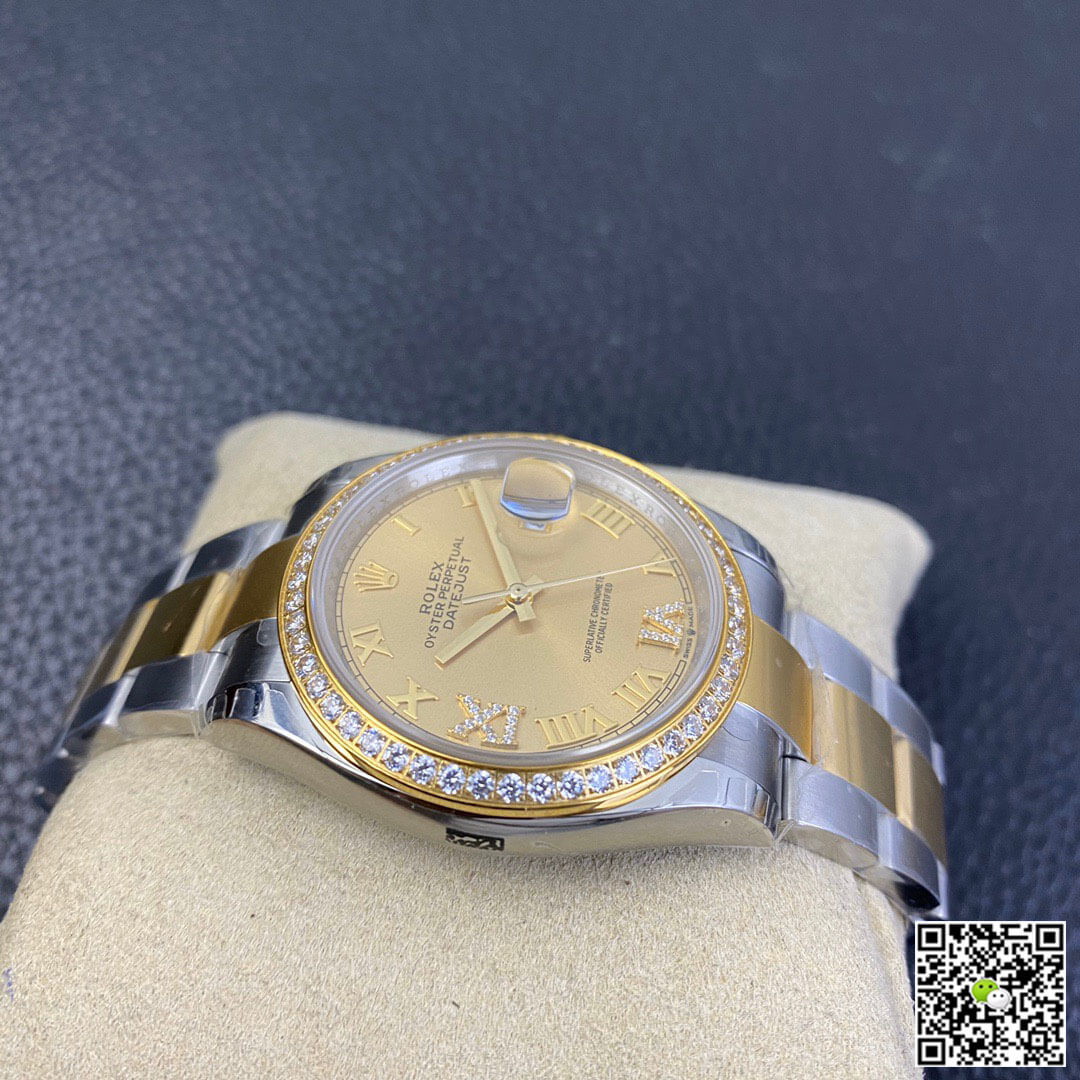 Replica R01ex Datejust 126283 1:1 Best Edition EW Factory Yellow Gold