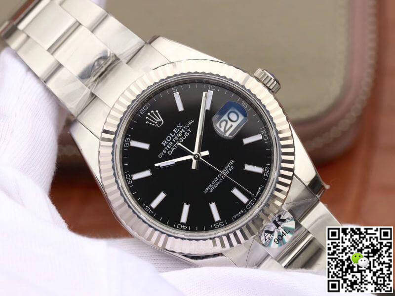 Replica R01ex Datejust 126334 41mm Men Watches 1:1 Best Edition Black Dial