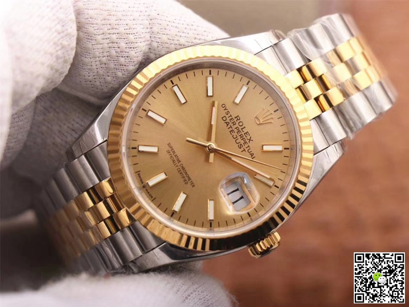 Replica R01ex Datejust M126233-0015 1:1 Best Edition Champagne Dial