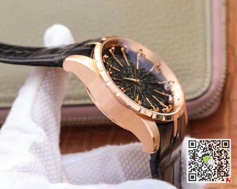 Replica Roger Dubuis Excalibur Knights of The Round Table II Rddbex0511 ZF Factory 1:1 Best Edition Rose Gold Swiss M9015