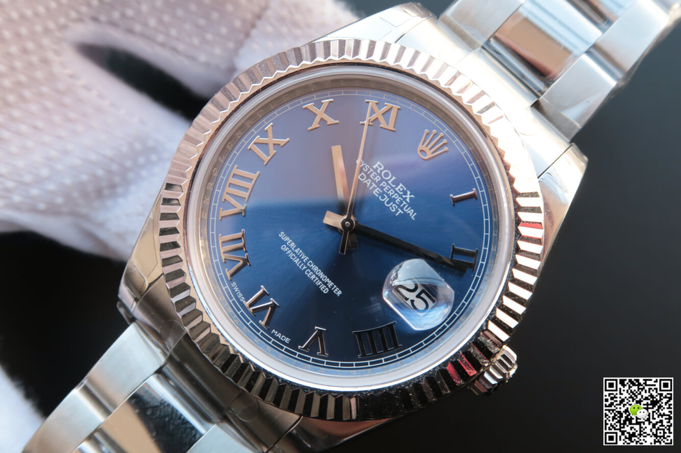 Replica R01ex Datejust 116334 41MM 1:1 Best Edition EW Factory Blue Dial