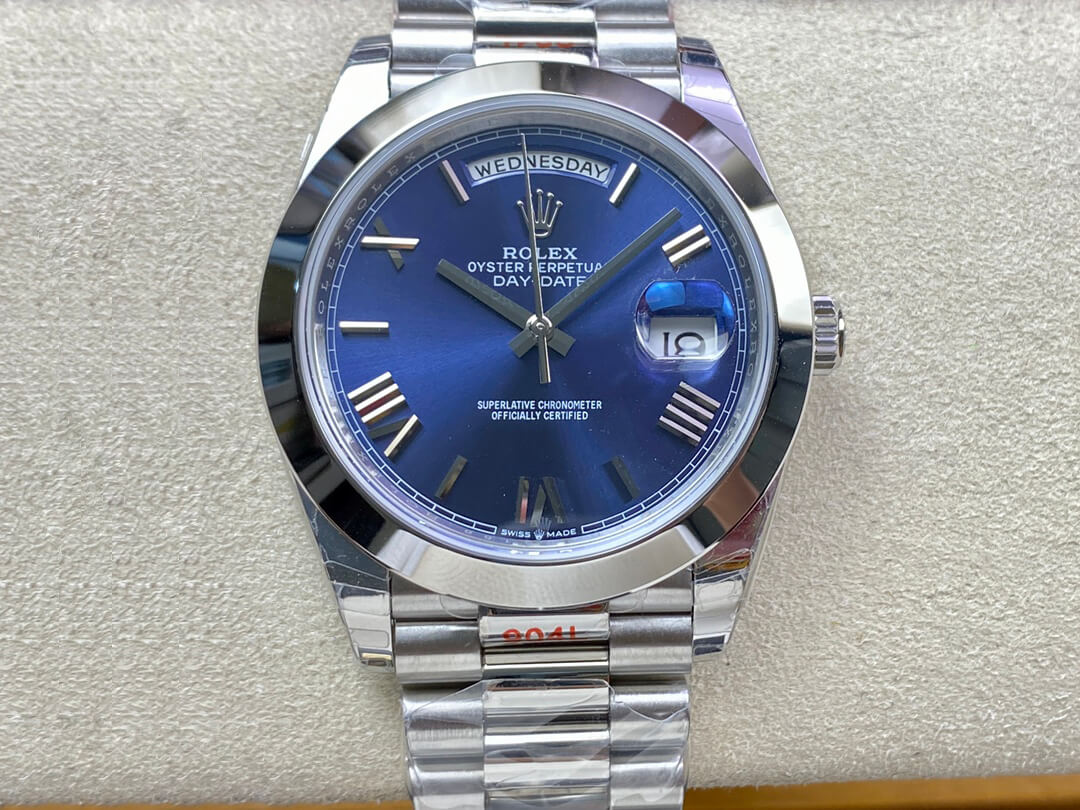 Replica R01ex Day Date M228206-0015 1:1 Best Edition EW Factory Blue Dial