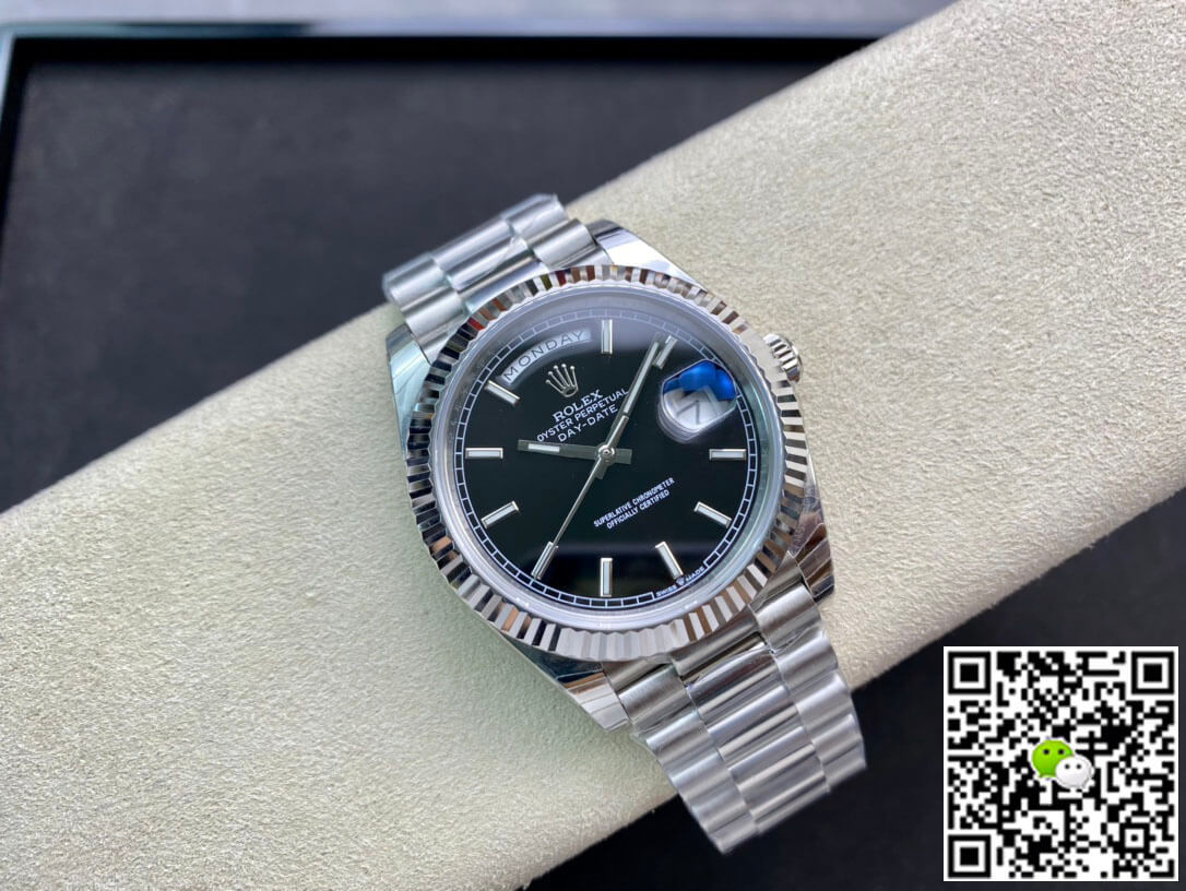 Replica R01ex Day Date M228236-0003 1:1 Best Edition EW Factory Black Dial