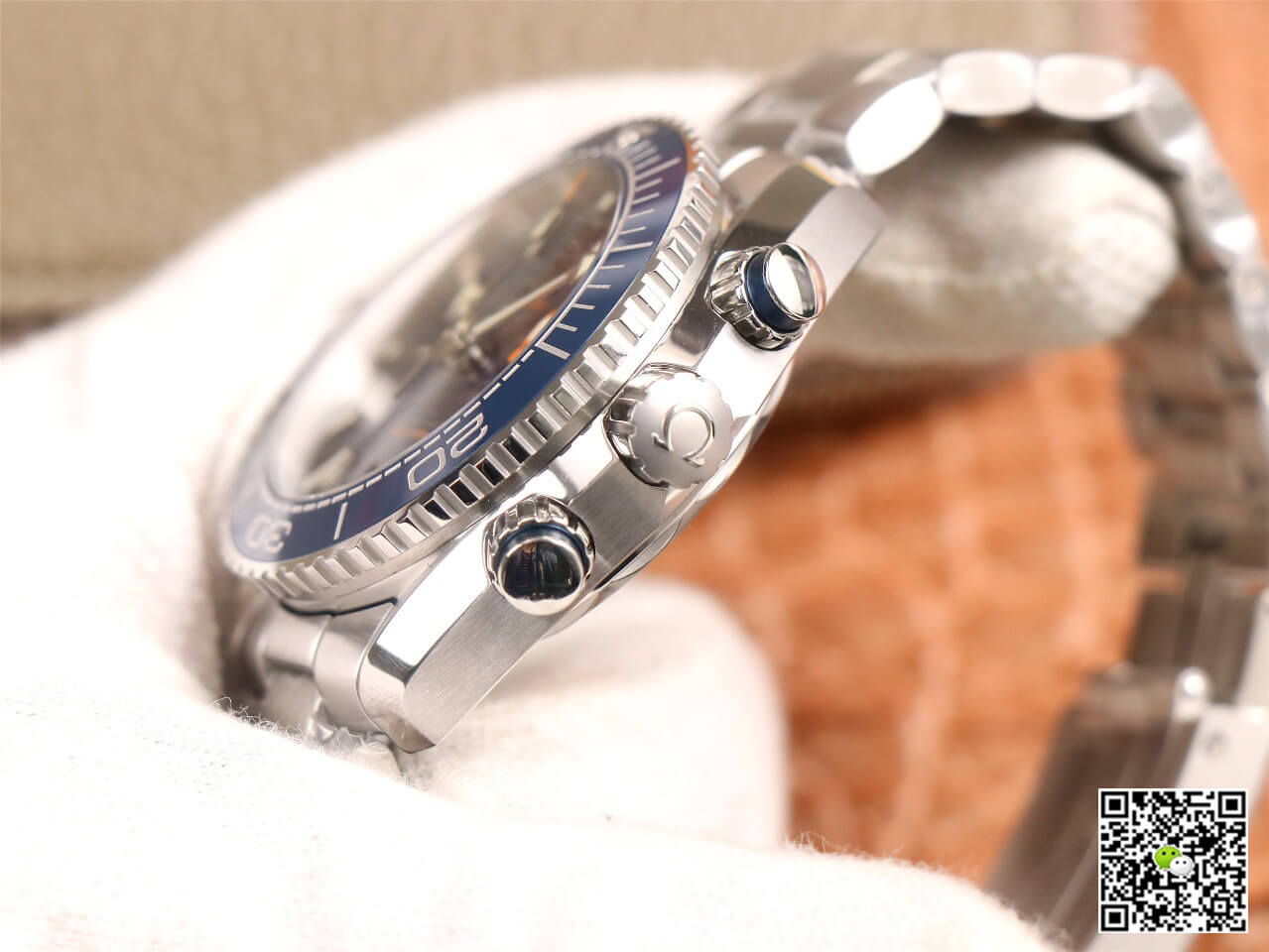 Replica 0me*ga Seamaster 215.30.46.51.03.001 1:1 Best Edition OM Factory V3 Blue Ceramic Bezel