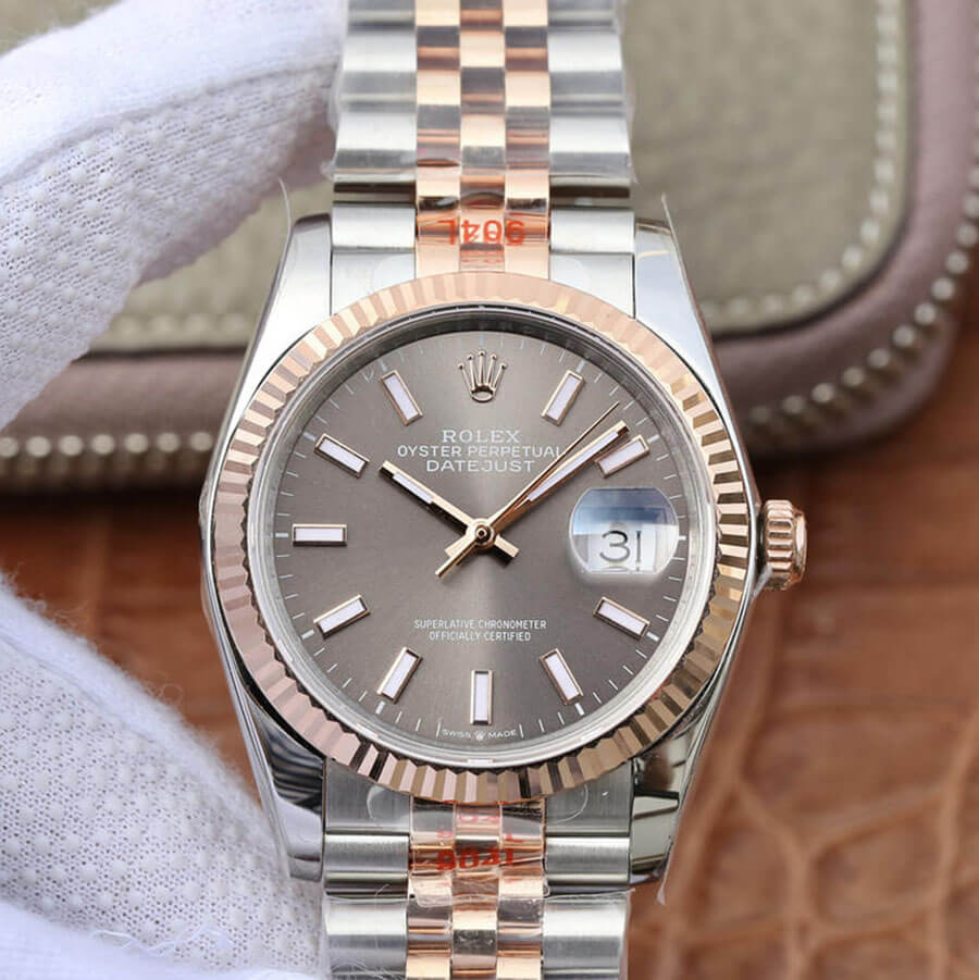 Replica R01ex Datejust M126231-0013 36MM 1:1 Best Edition GM Factory Rose Gold