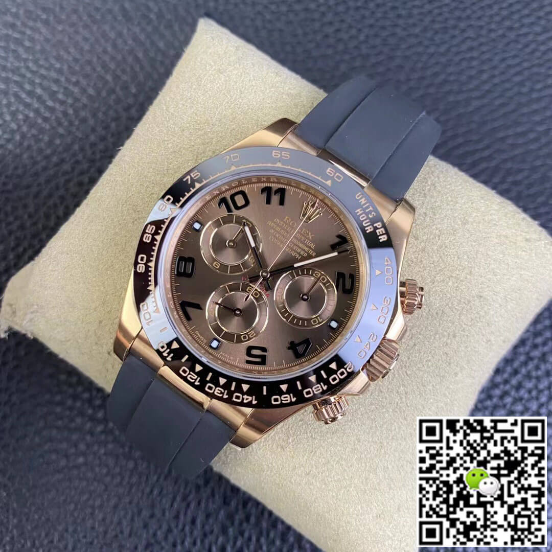 Replica R01ex Cosmograph Daytona M116515LN-0015 1:1 Best Edition Clean Factory V3 Rubber Strap
