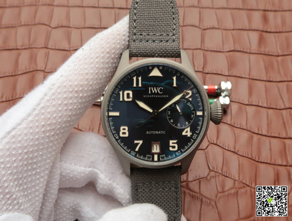 Replica IWC Pilot IW500909 1:1 Best Edition MKS Factory Titanium Ceramic Limited Edition Blue Dial