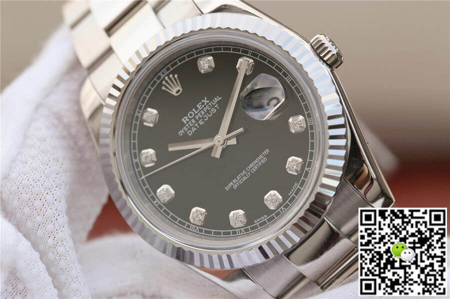 Replica R01ex Datejust M126334-0011 1:1 Best Edition EW Factory Black Dial