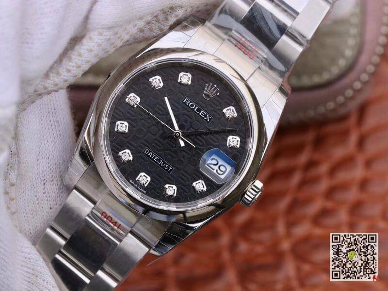 Replica R01ex Date Just 116200 DJ Factory 1:1 Best Edition Swiss ETA2836 Black Computer Dial