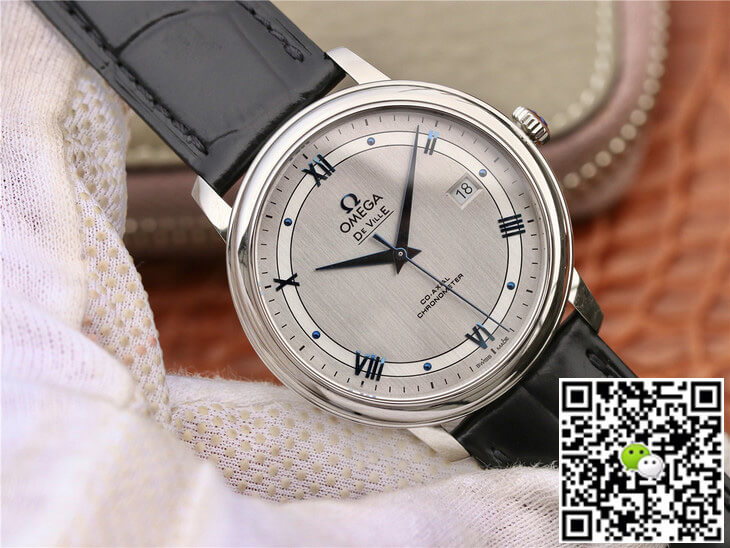 Replica 0me*ga De Ville 424.13.40.20.02.003 1:1 Best Edition MKS Factory Silver Dial